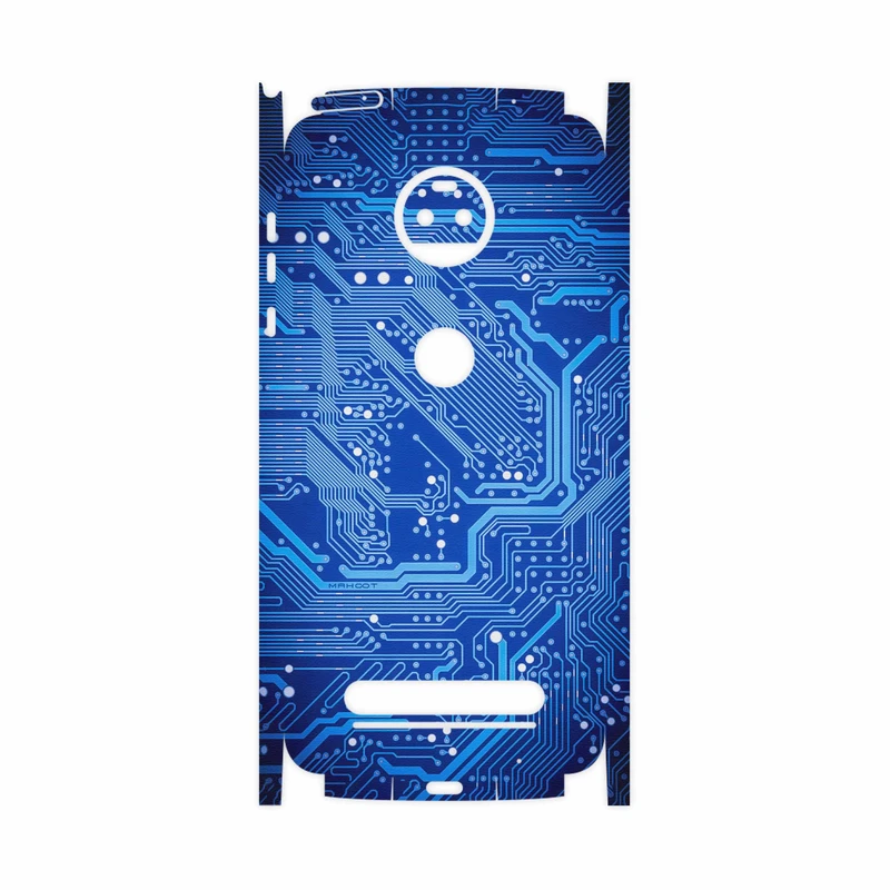 برچسب پوششی ماهوت مدل Blue Printed Circuit Board-FullSkin مناسب برای گوشی موبایل موتورولا Moto Z2 Force