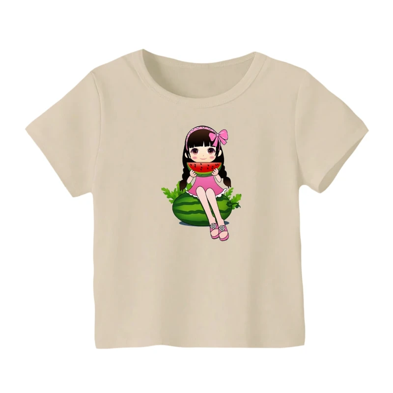 تی شرت آستین کوتاه بچگانه مدل دخترک یلدایی کد 28