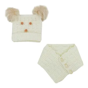 ست کلاه و شال گردن بافتنی بچگانه مدل Animal