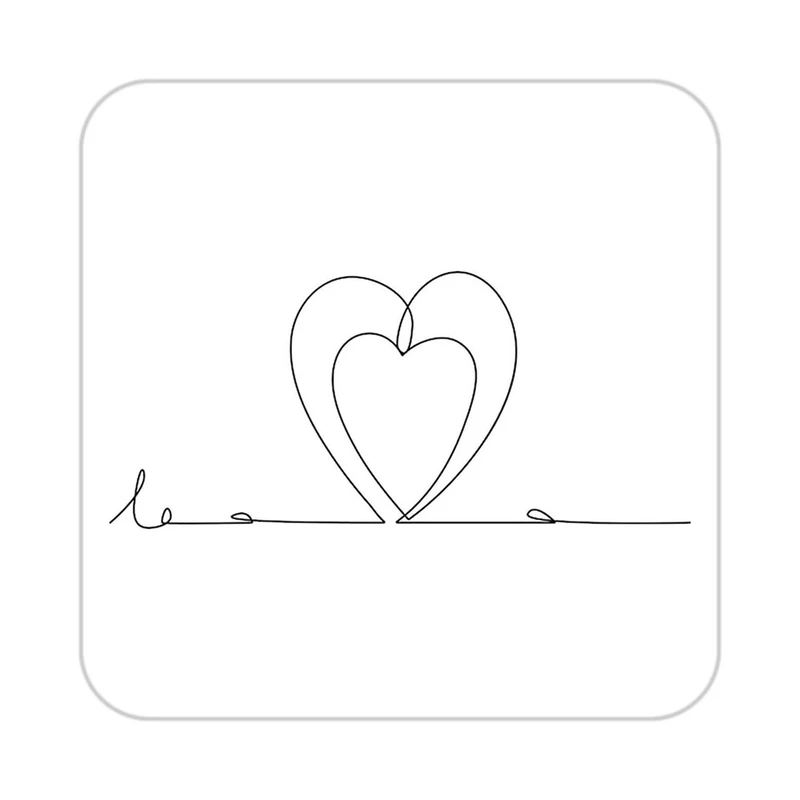 زیر لیوانی کاکتی طرح عاشقانه مدل mp40743