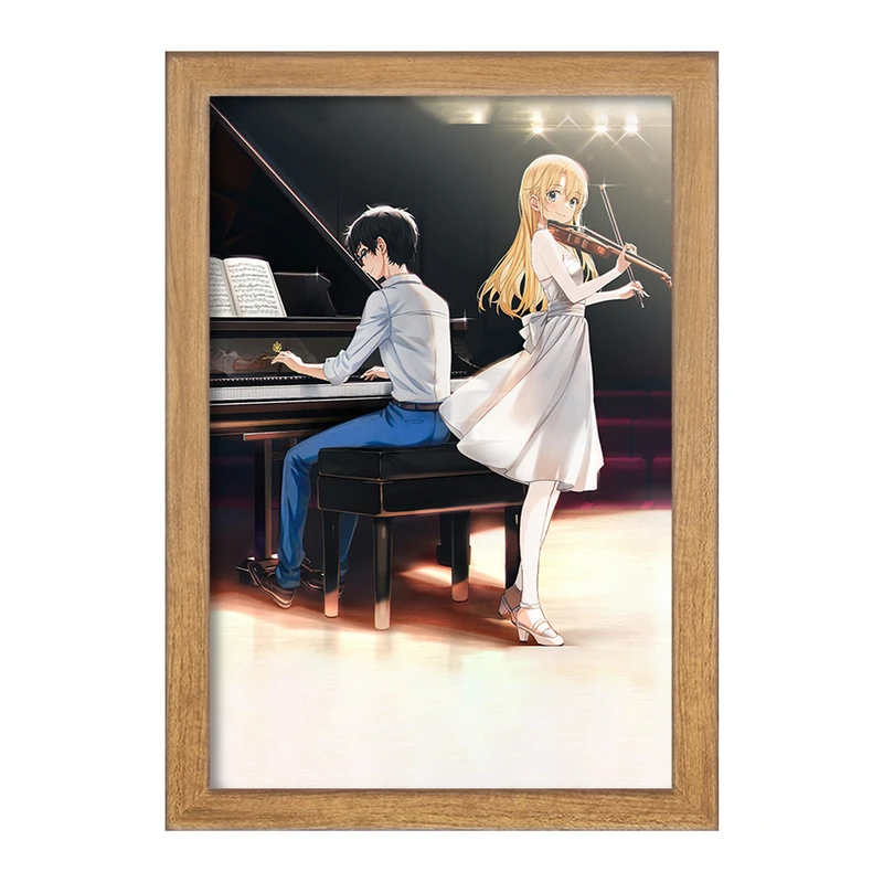 تابلو خندالو مدل آریما و کائوری انیمه دروغ تو در آوریل کد 32458