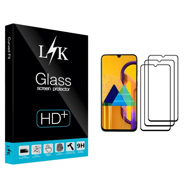 محافظ صفحه نمایش ال کی مدل +HD مناسب برای گوشی موبایل سامسونگ Galaxy M30s بسته سه عددی