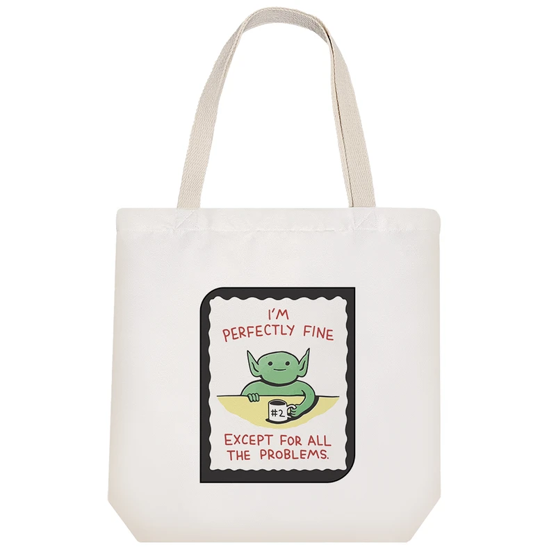 ساک خرید خندالو مدل با همه خوبم جز مشکلات کد 9418