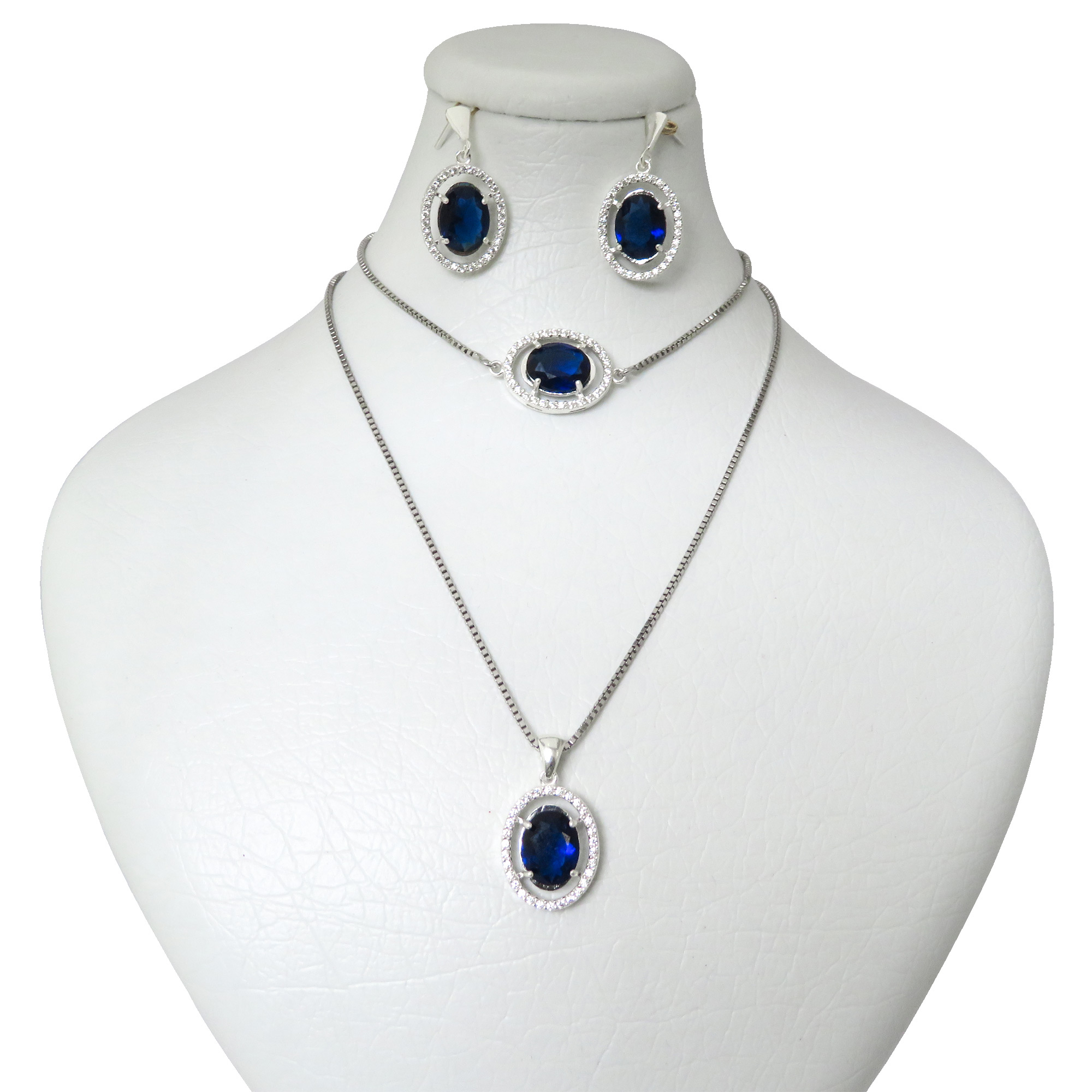 نیم ست نقره زنانه کد AV174D-S10 C2