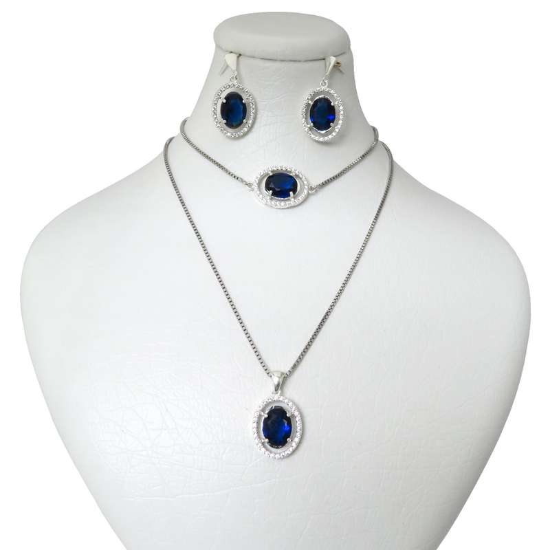 نیم ست نقره زنانه کد AV174D-S10 C2