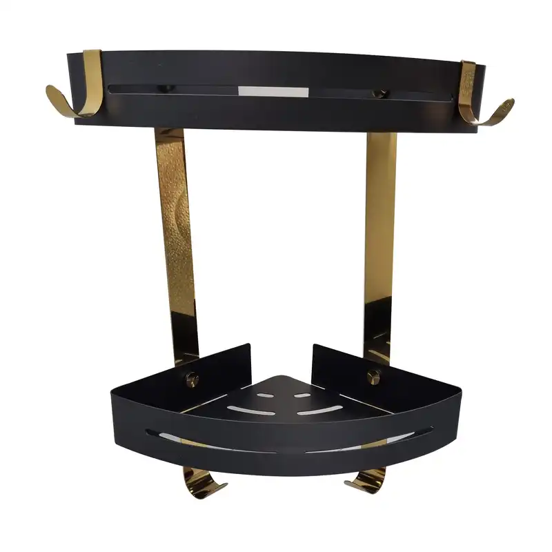 قفسه حمام مدل کنج دو طبقه