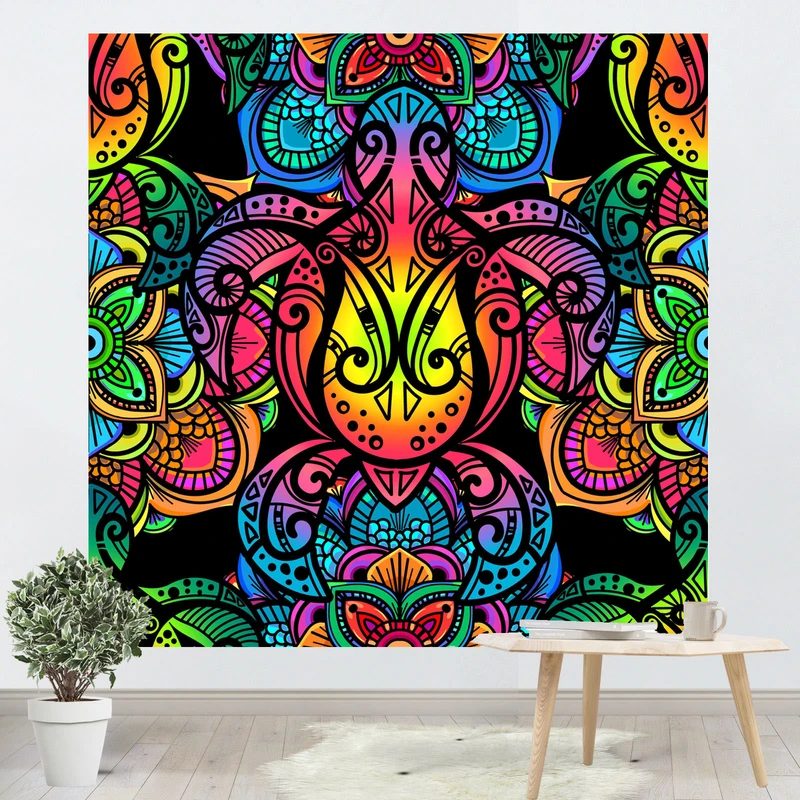 پوستر پارچه ای پرینتینگ لند طرح لاکپشت کد F17