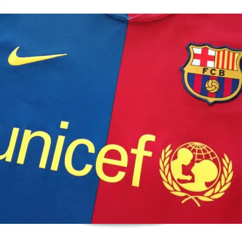 ست تی شرت و شلوارک ورزشی مردانه مدل بارسلونا Home 2009