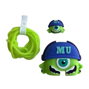 محافظ کابل وال کیس قاب شیک طرح ber به همراه محافظ شارژر دیواری مجموعه 4 عددی