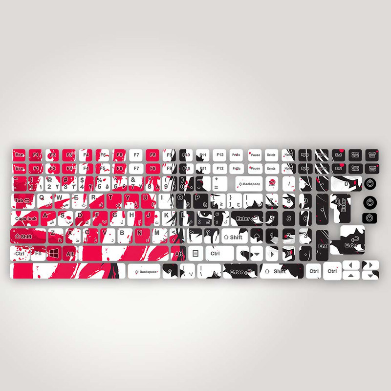 برچسب حروف فارسی کیبورد مدل why so serious digital کد K-393 