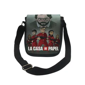 کیف دوشی بچگانه  طرح money heist مدل k1257