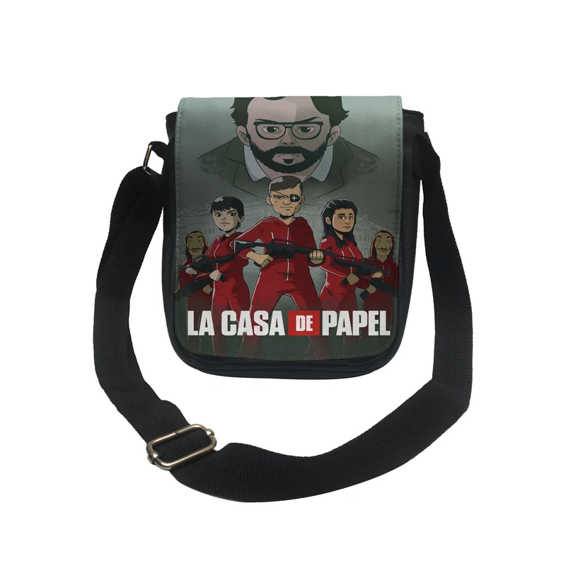 کیف دوشی بچگانه  طرح money heist مدل k1257