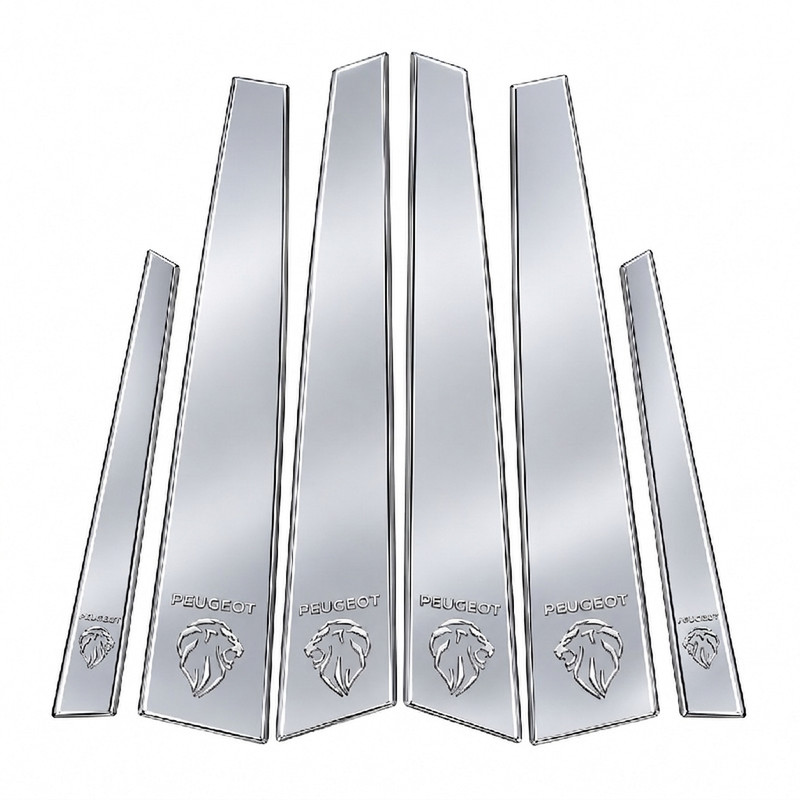 قاب ستون خودرو مدل اسپرت کدsteel12098 مناسب برای پژو پارس و 405 بسته 6عددی 