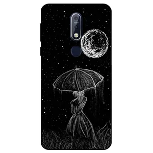 Megafone Girl and Moon 1369 Cover For Nokia 7.1