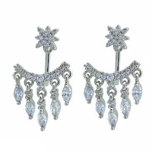 گوشواره زنانه وای اس ایکس مدل جواهری کد E4198