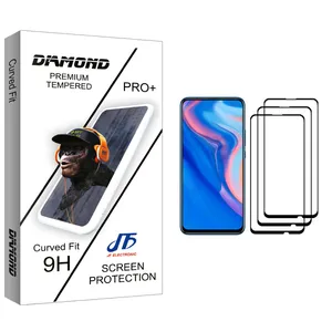 JF Diamond glass Screen Protector For Huawei Y9 Prime 2019 Pack Of 3