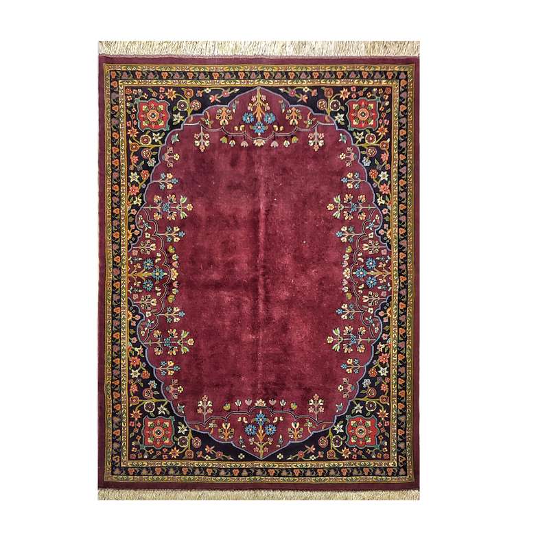 فرش دستباف سه متری طرح کف ساده مدل AA