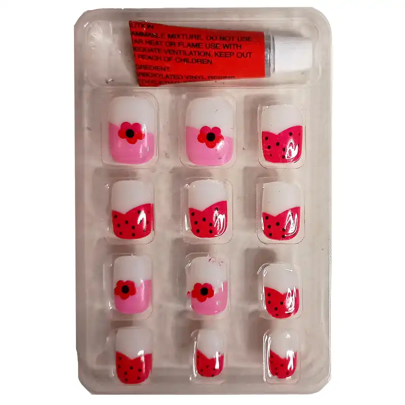 ناخن مصنوعی بچگانه تالکی کد 560 بسته 12 عددی