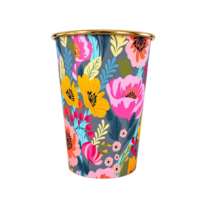 سطل زباله مدل FLOWERS کد 00 گنجایش 3 لیتر