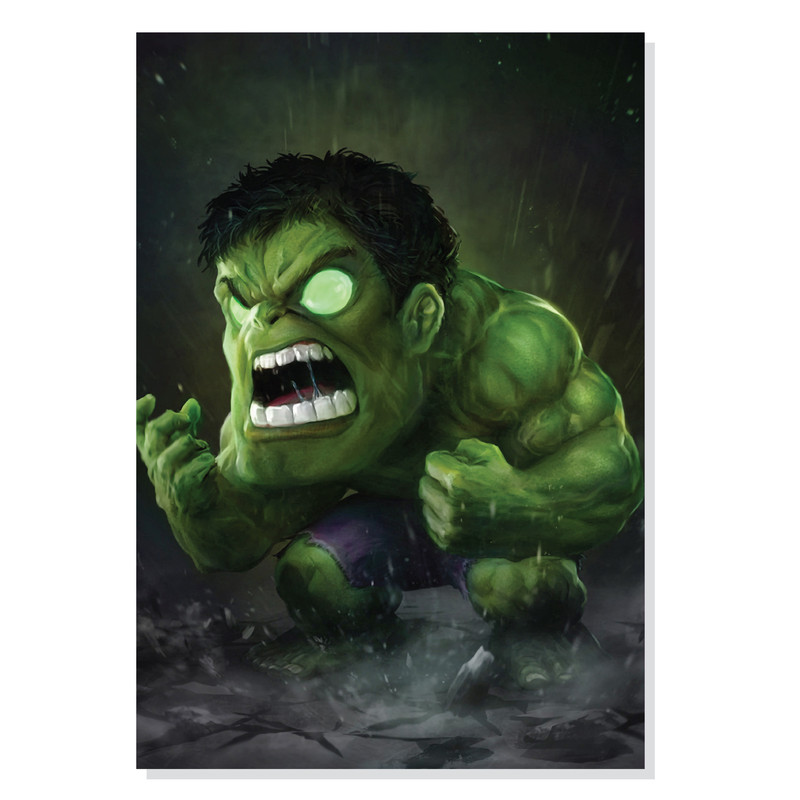 پوستر طرح هالک کوچولو عصبانی Small Angry Hulk مدل NV0975