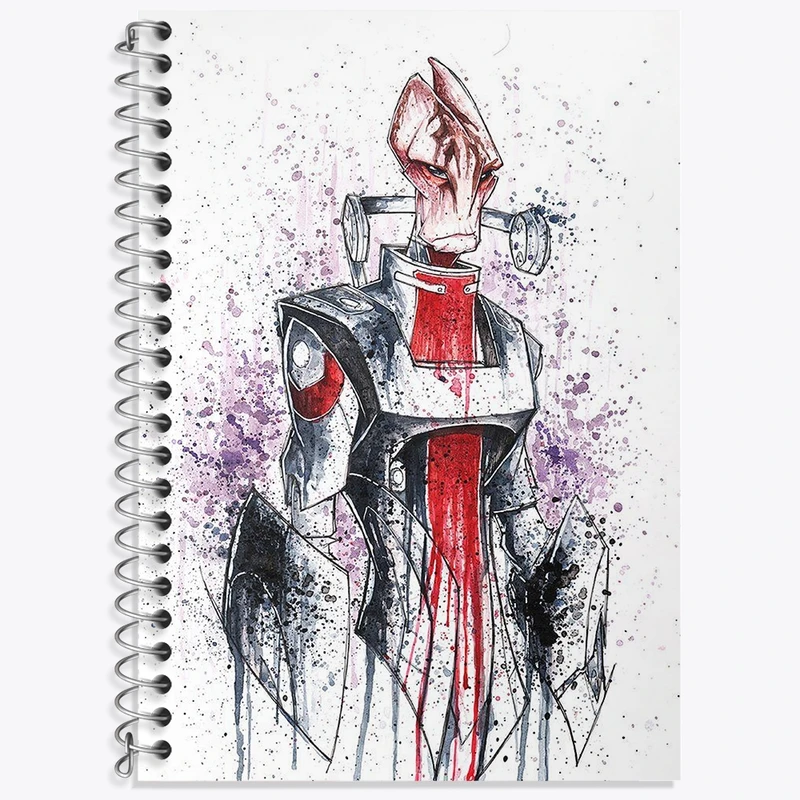 دفتر لغت 50 برگ خندالو طرح بازی مس افکت (Mass Effect) کد 31544