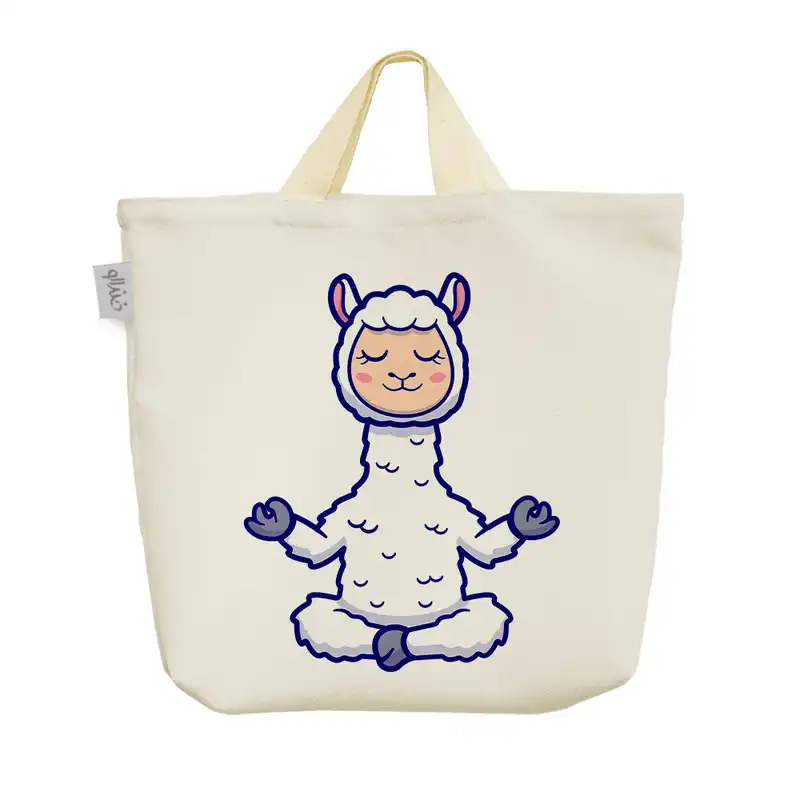 ساک خرید خندالو مدل لاما و یوگا کد 3494