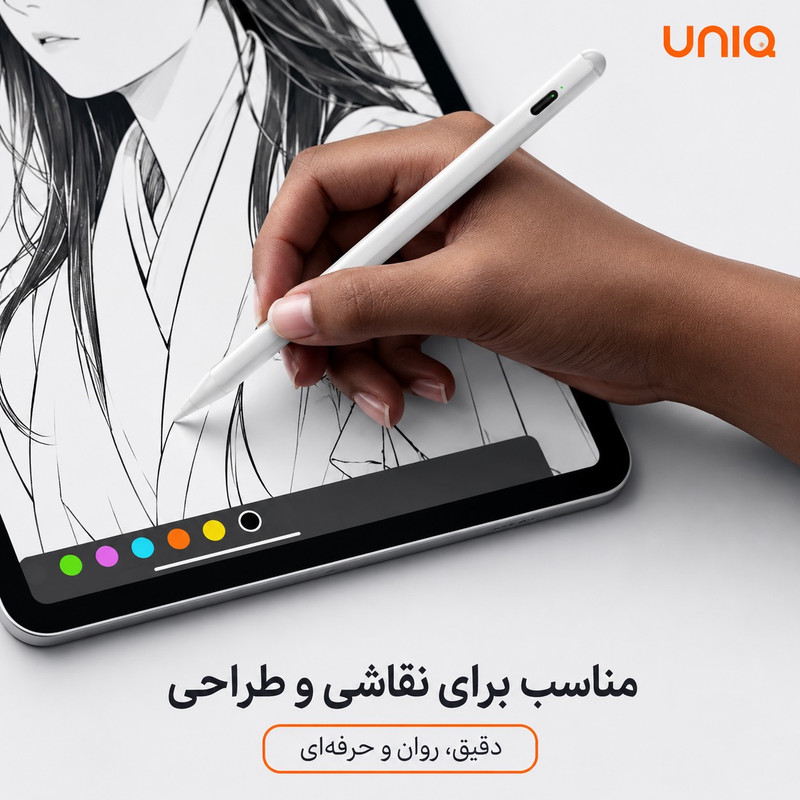 قلم لمسی یونیک مدل Universal با درگاه شارژ Type-C به همراه دو عدد سری اضافه