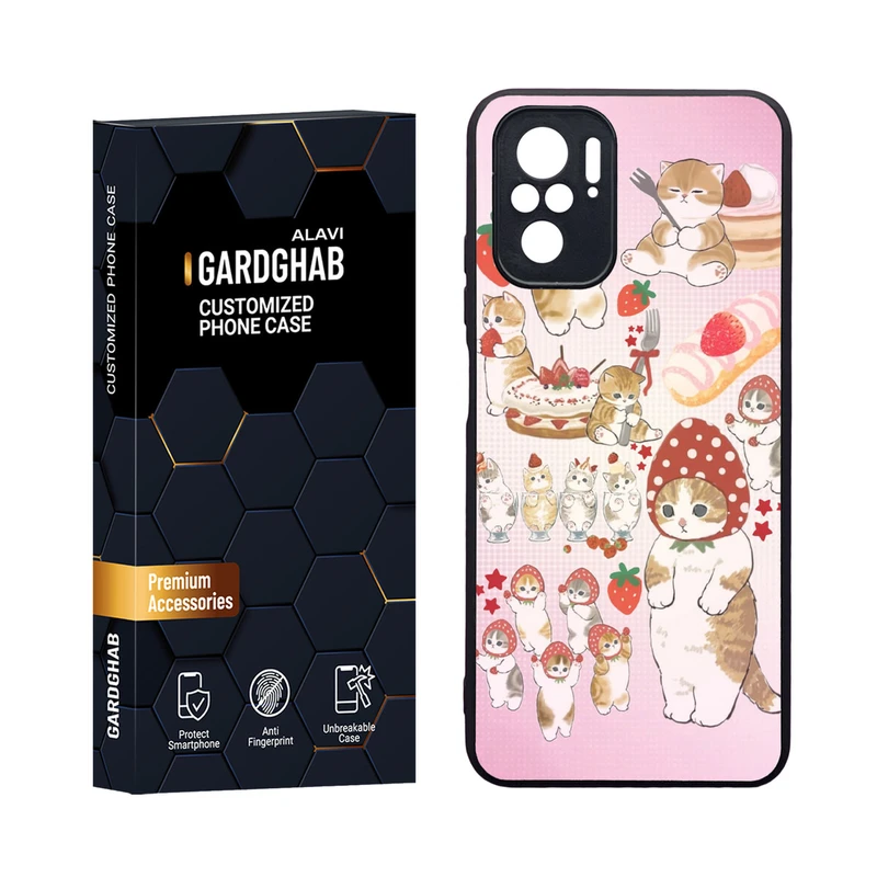 کاور گارد قاب مدل دورژله ای فانتزی مناسب برای گوشی موبایل شیائومی Redmi Note 10 4G / Note 10s / Poco M5s