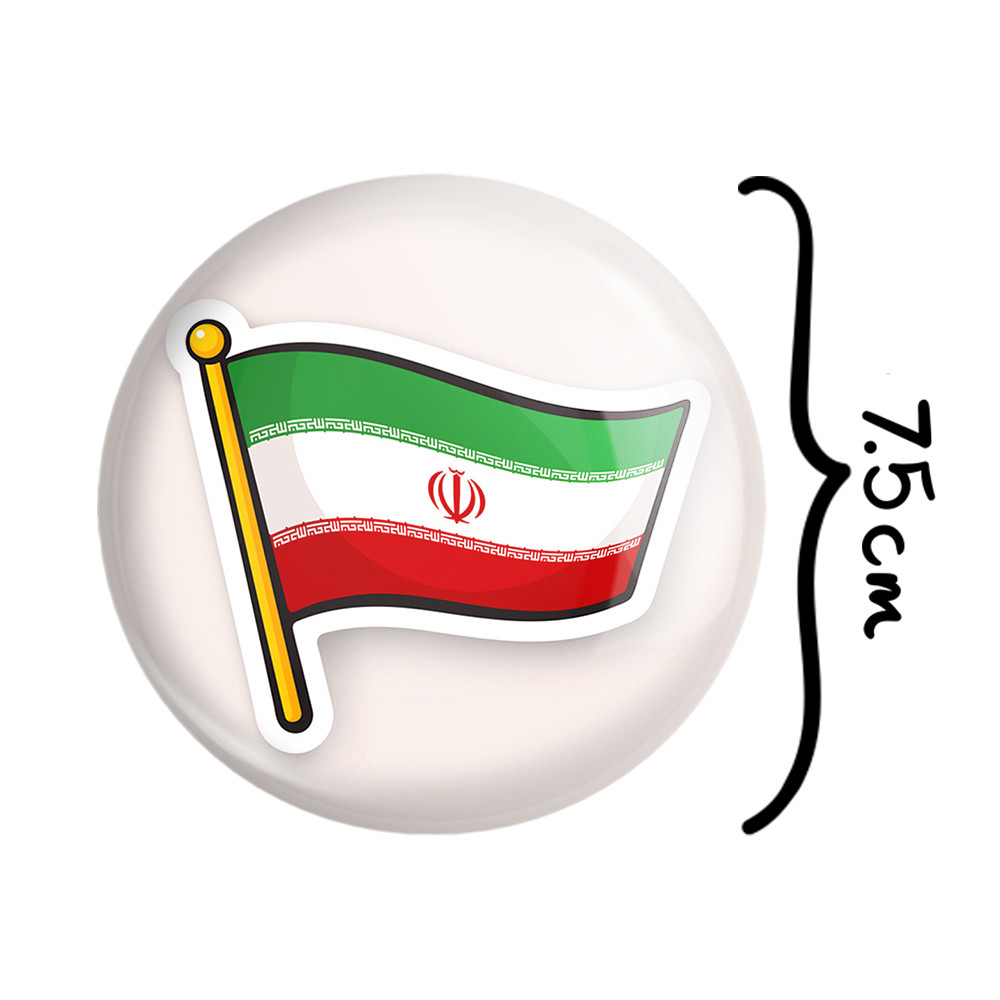 آینه جیبی خندالو مدل پرچم ایران کد 23937