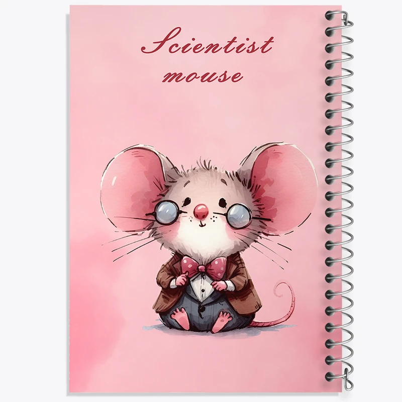 دفتر مشق 100 برگ خندالو طرح موش بامزه کد F5837