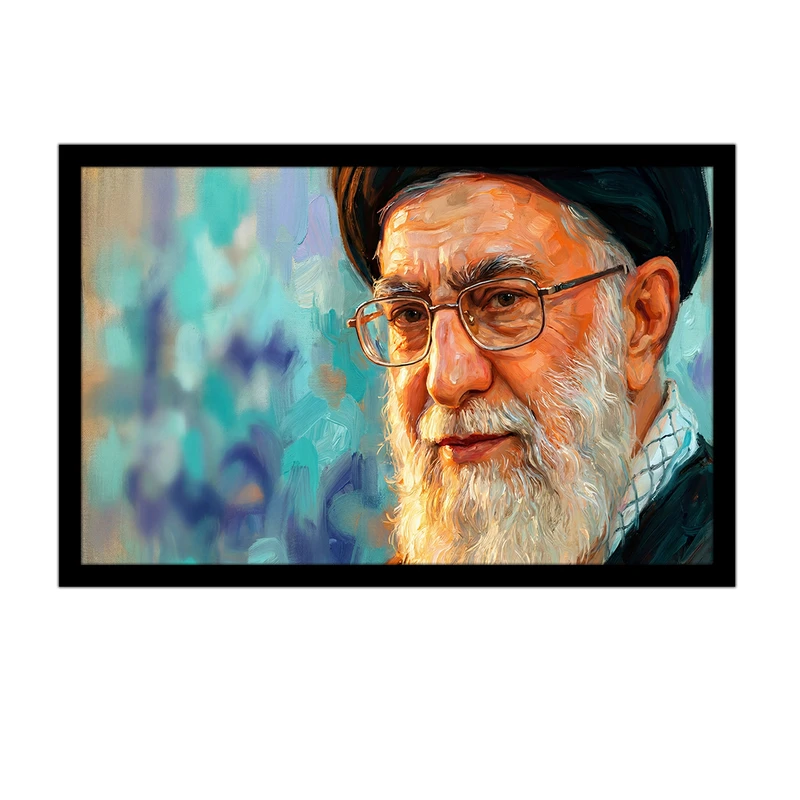 تابلو بکلیت طرح رهبر شهید انقلاب اسلامی مدل DY1368 فریم مشکی