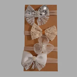 هدبند دخترانه مدل NN160 مجموعه 4 عددی