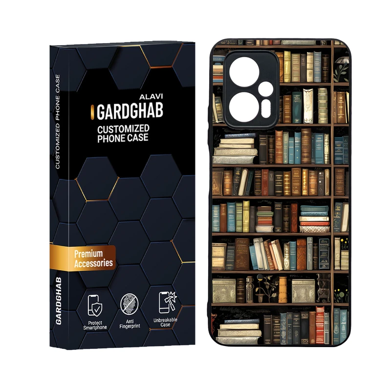 کاور گارد قاب علوی مدل دورژله ای پشت گلس هنری مناسب برای گوشی موبایل شیائومی Poco X4 GT