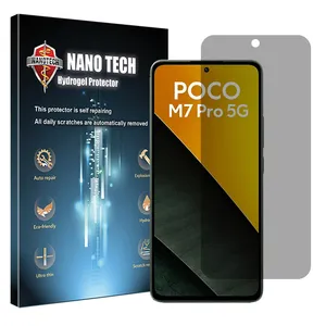 Nano tech Tough model privacy screen protector suitable for Xiaomi Poco M7 Pro 5G mobile phone