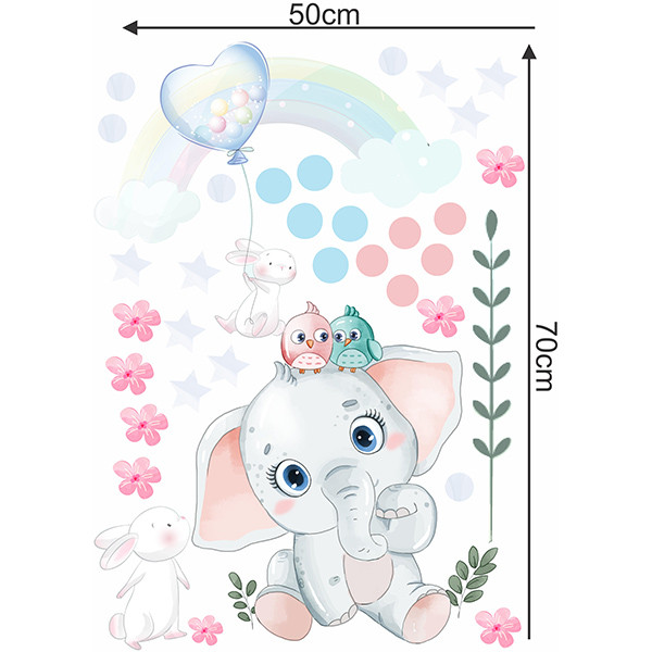 استیکر دیواری کودک راتیانا مدل فیل