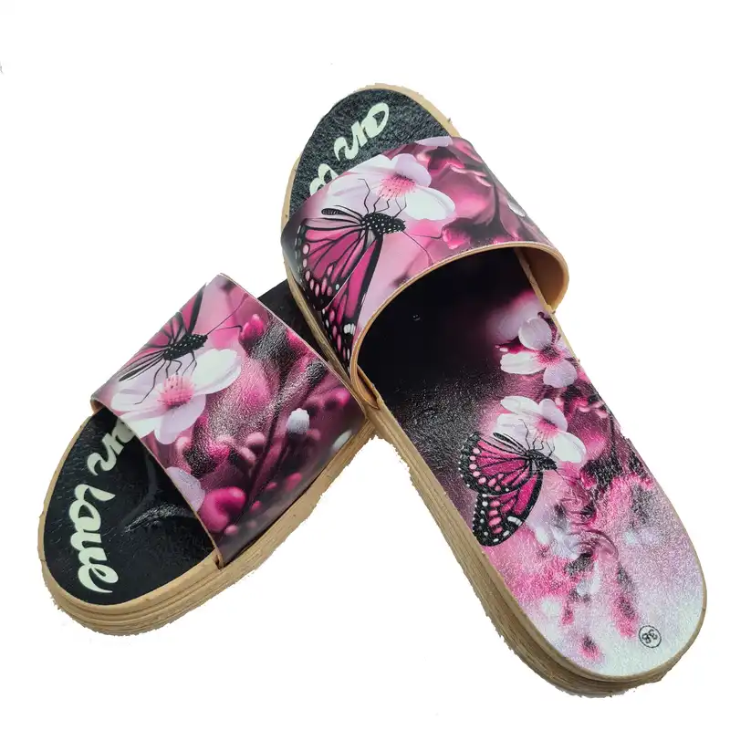 دمپایی زنانه مدل پروانه کد PNK-333