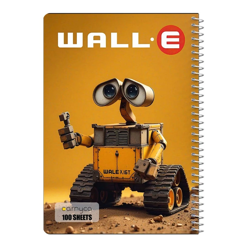دفتر مشق 100 برگ سیمی کارنیکا طرح E WALL کد 47405