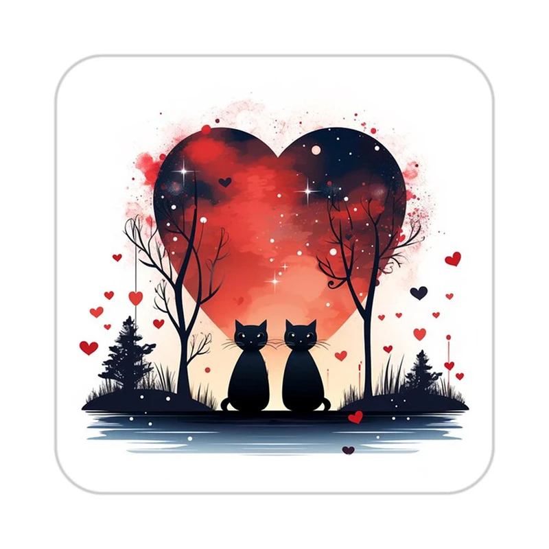 زیر لیوانی کاکتی مدل عاشقانه کد mp13433