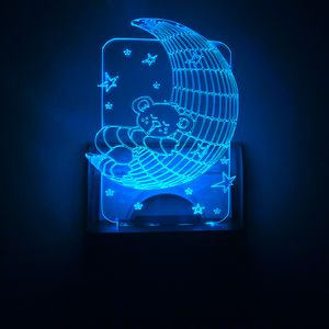 نقد و بررسی چراغ خواب اتاق کودک طرح ماه و خرس مدل دیواری توسط خریداران