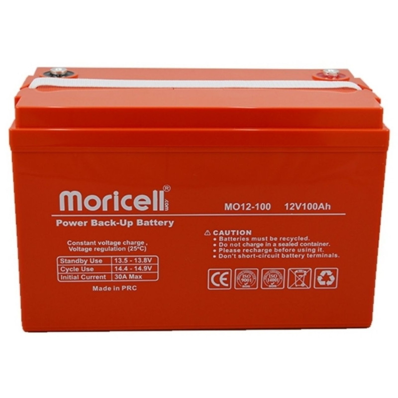 تصویر باتری یو پی اس 12 ولت 100 آمپر ساعت موریسل مدل MO12-100