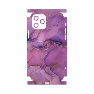 MAHOOT Purple Marble-FullSkin Cover Sticker for Apple iPhone 12 Pro