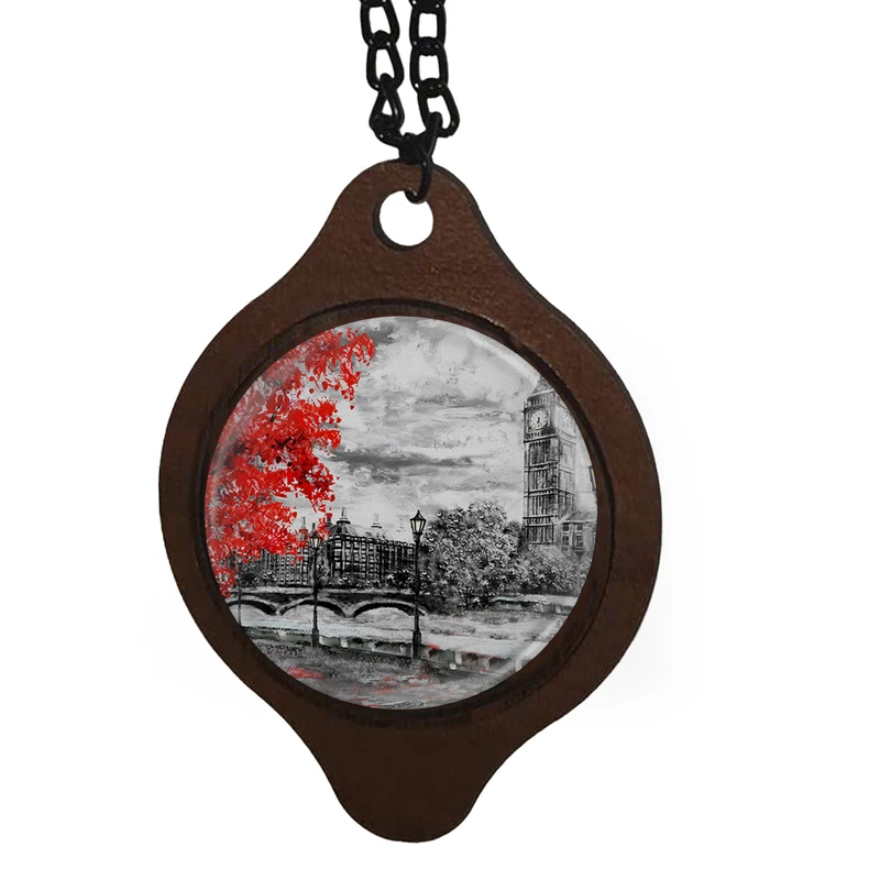 آویز تزیینی خودرو طرح برج ساعت بیگ بن انگلستان کد 1047