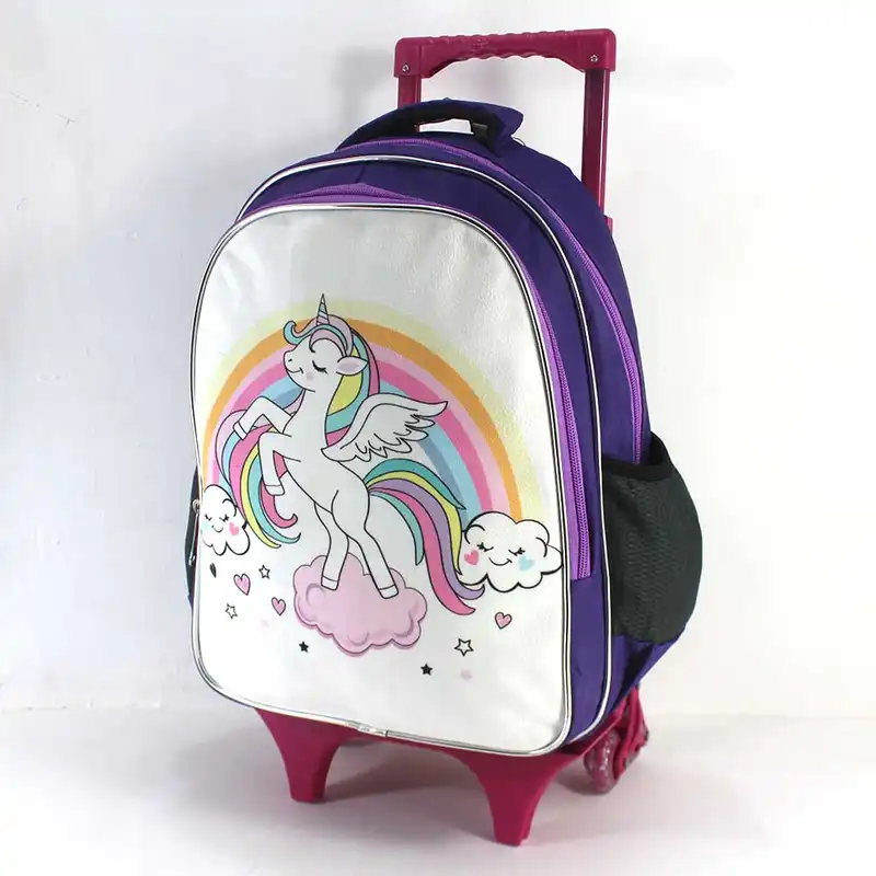 کوله پشتی چرخ دار مدل  تک شاخ یونیکورن fay-31-2z