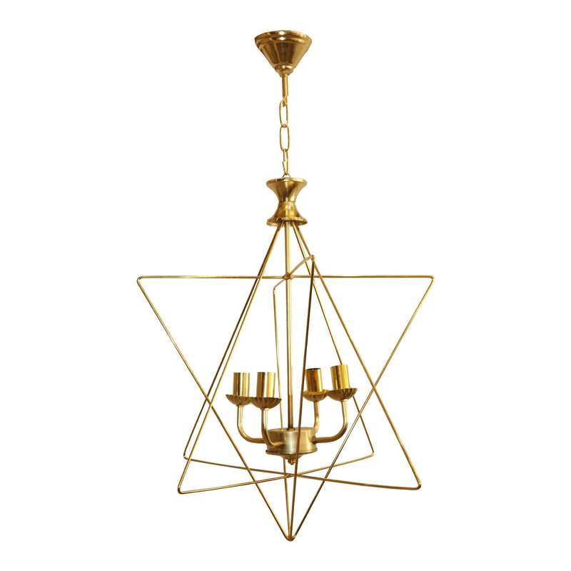 لوستر 4 شعلع پلاس نورشو مدل ستاره