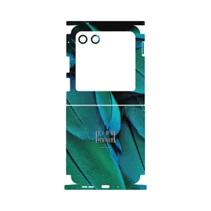MAHOOT Green Feather-FullSkin Cover Sticker for Motorola Razr 40 Ultra