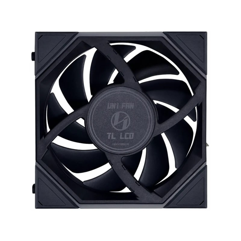 فن کیس لیان لی مدل UNI FAN TL 120 LCD Reverse Black بسته 3 عددی