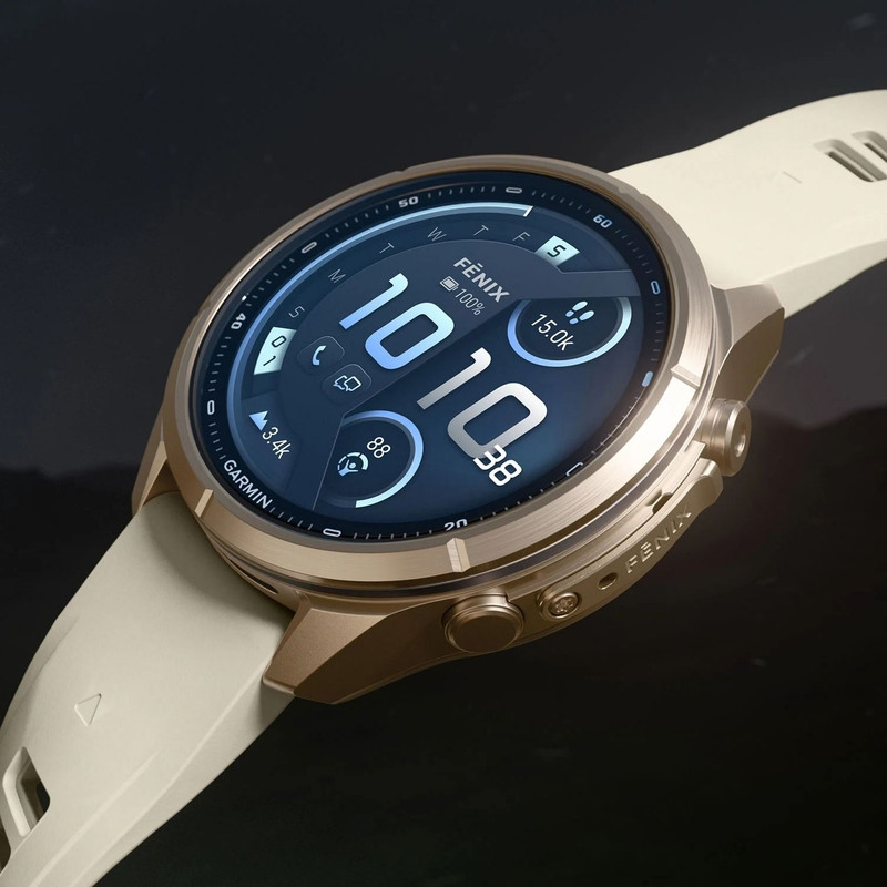 ساعت هوشمند 43 میلی‌متری گارمین مدل Fenix 9 Pro با بند سیلیکونی، سازگار با گوشی‌های آیفون (iOS) و اندروید (Android) از طریق نرم‌افزار Garmin Connect و پشتیبانی از Garmin Messenger و Connect IQ