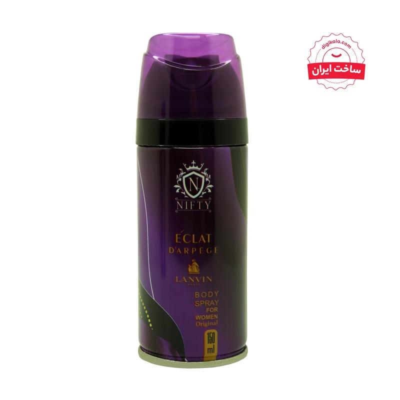اسپری خوشبو کننده بدن زنانه نیفتی مدل اکلت  حجم 150 میلی لیتر