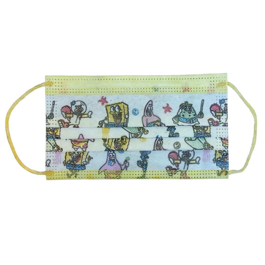 ماسک تنفسی کودک وحدت طرح باب اسفنجی بسته 30 عددی ماسک تنفسی کودک وحدت طرح باب اسفنجی بسته 30 عددی