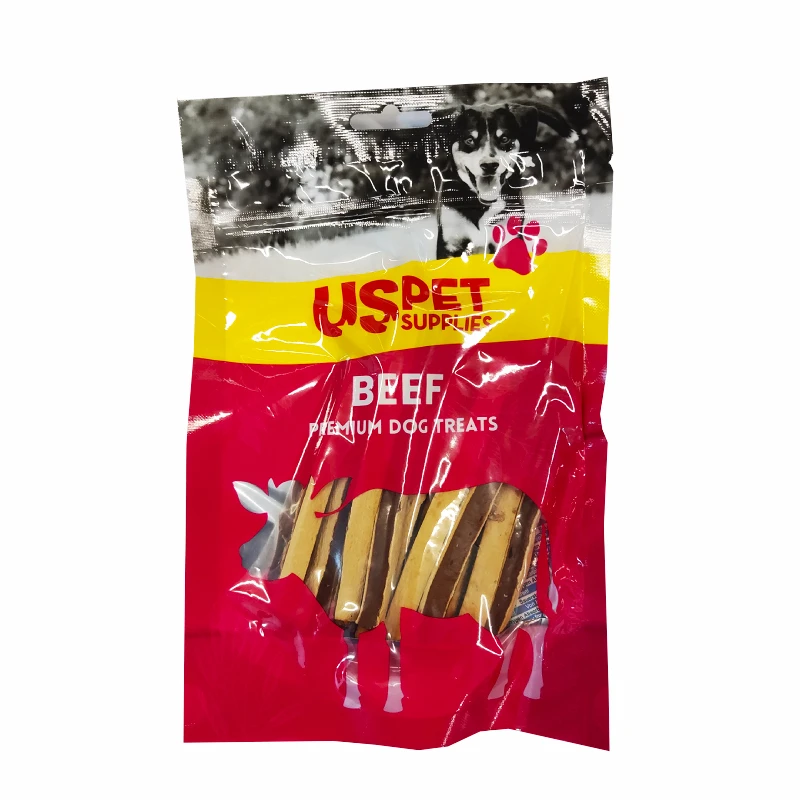  تشویقی سگ یو اس پت مدل ساندویچی طعم گوشت گاو وزن 100 گرم